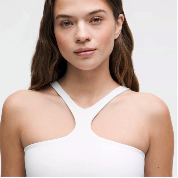 🌸4/$50🌸 Lululemon Bend This V and Racer Bra – White (Reversible) - Picture 7 of 13